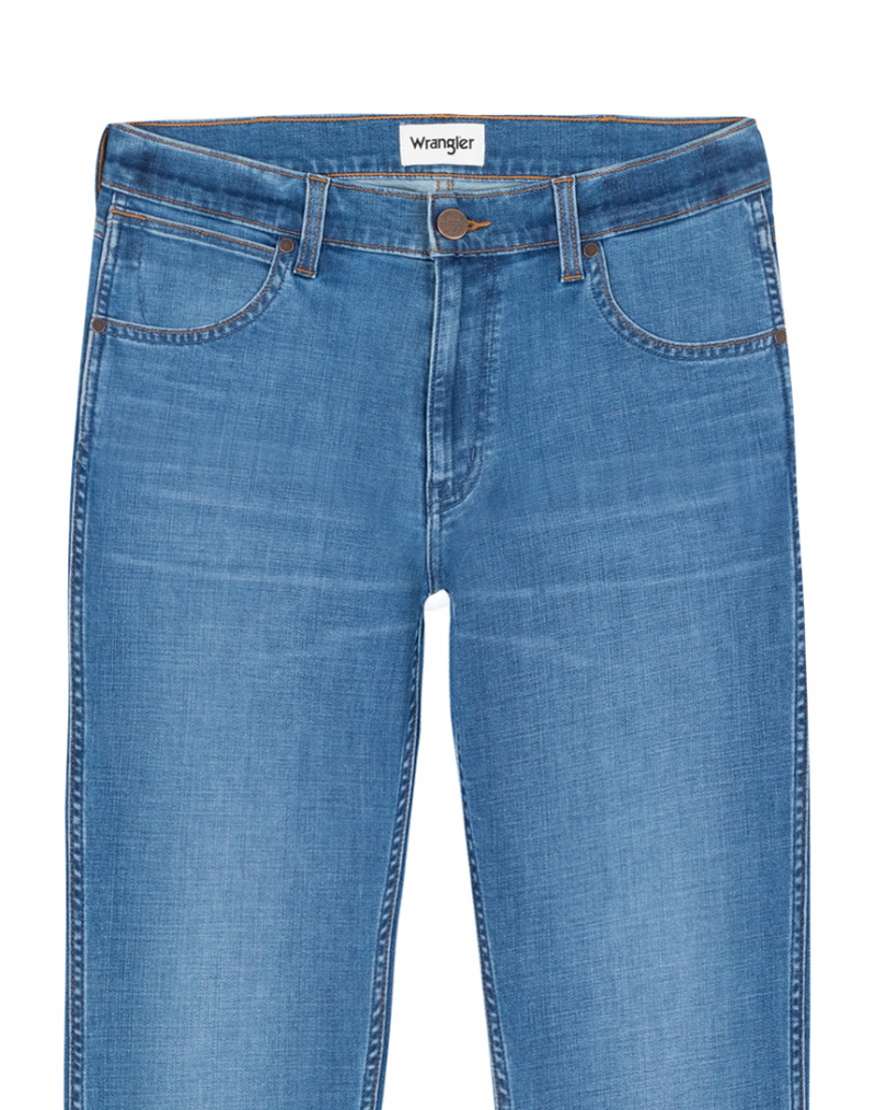 Pantalons texans d'home Wrangler Larston slim tapered, W18S74Z59 112337509, rentat a la pedra - 2 - La Casa Dels Pantalons