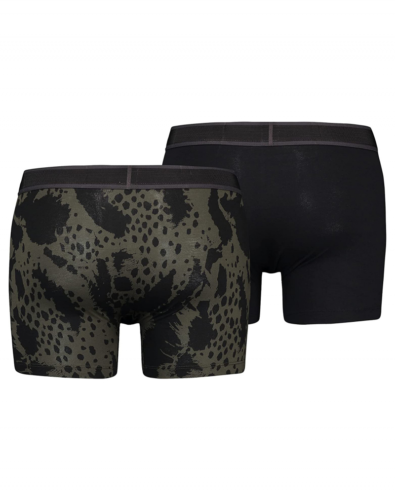 Pack de 2 boxers Levi's®, modelo 701222904/002, caqui y negro. - 2 - La Casa Dels Pantalons
