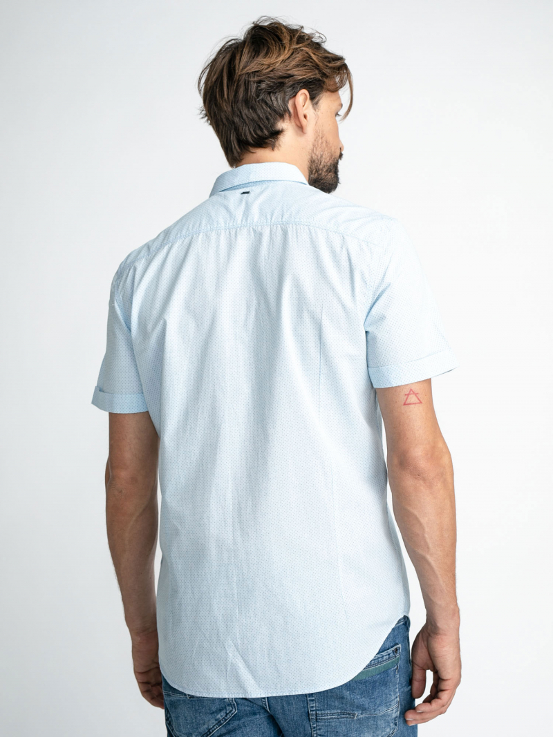 Camisa d'home de màniga curta Petrol Industries, model SIS428/5171, blava - 2 - La Casa Dels Pantalons