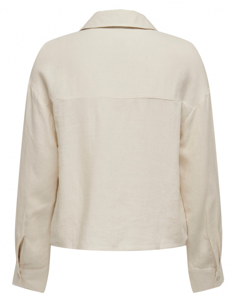 Camisa de dona de màniga llarga Only Mimi, model 15291259, blanc trencat - 3 - La Casa Dels Pantalons