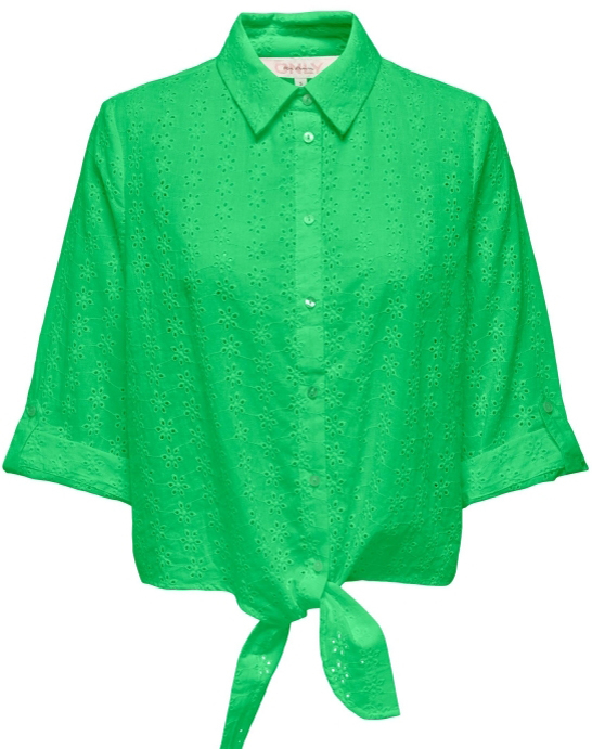 Camisa de dona de màniga tres quarts Only Lola, model 15291402, verda - 3 - La Casa Dels Pantalons