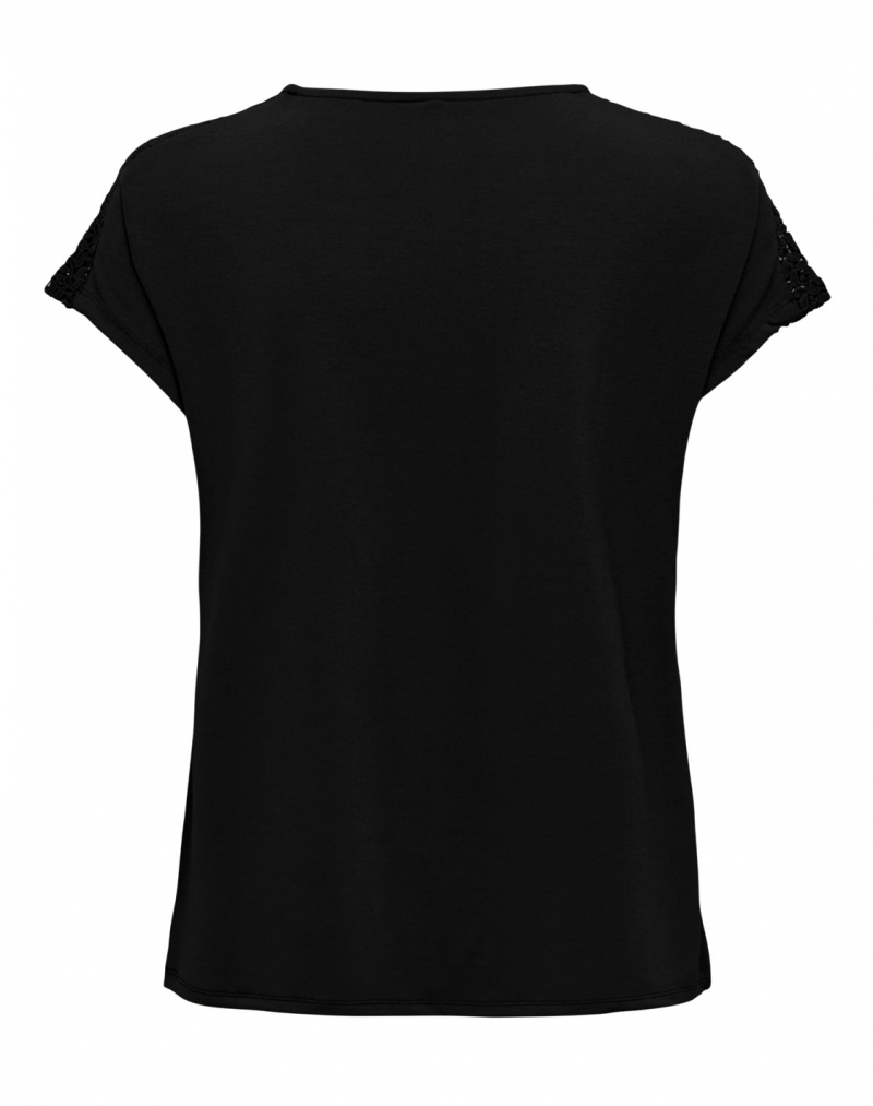 Samarreta de dona de màniga curta Only Thea, model 15289589, negra - 2 - La Casa Dels Pantalons