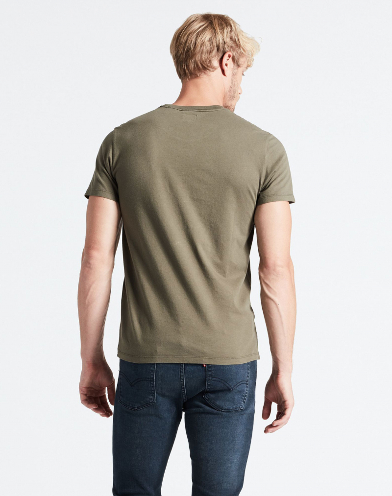 Camiseta de hombre de manga corta Levi's®, modelo 56605-0021, caqui - 3 - La Casa Dels Pantalons