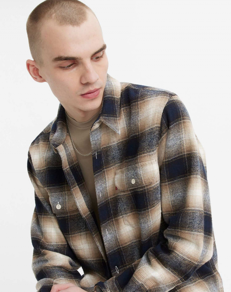 Camisa d'home de màniga llarga Levi's®, model 19573-0194, de quadres negres - 2 - La Casa Dels Pantalons