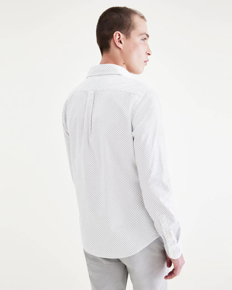 Camisa d'home de popelín de màniga llarga Dockers, model A1114-0100, blanca - 3 - La Casa Dels Pantalons