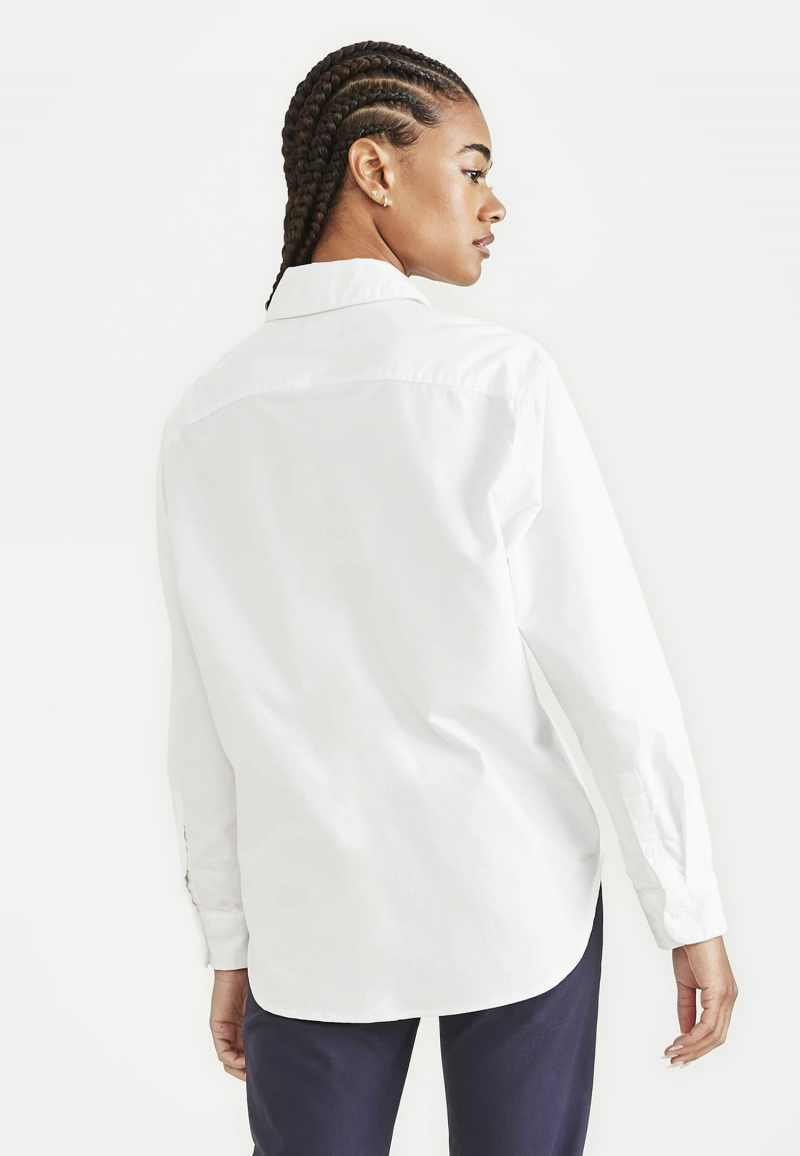 Camisa de dona de màniga llarga Dockers, model A3169-0000, blanca - 2 - La Casa Dels Pantalons