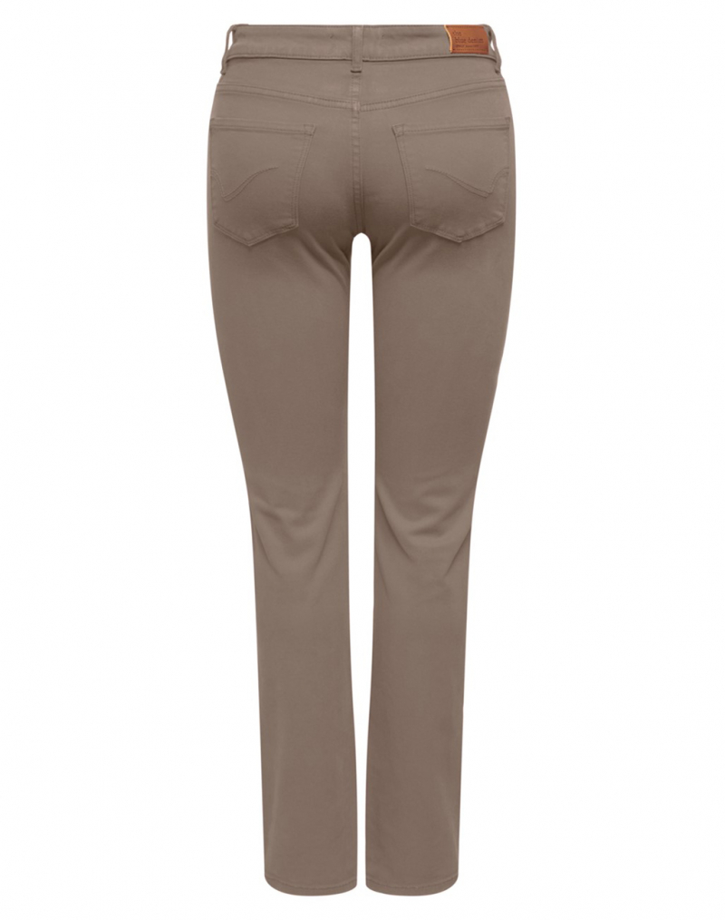 Pantalons texans de dona Only Alicia straight, model 15283939, marrons - 2 - La Casa Dels Pantalons