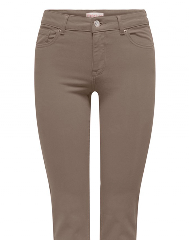 Pantalons texans de dona Only Alicia straight, model 15283939, marrons - 3 - La Casa Dels Pantalons
