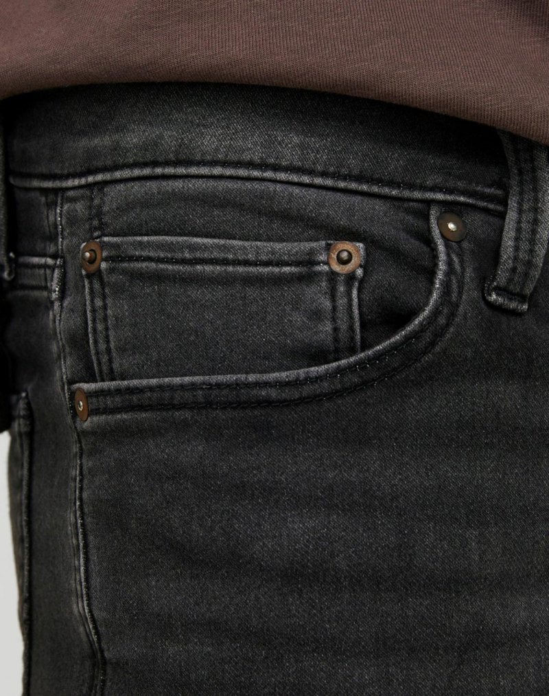 Pantalons texans d'home Jack & Jones Glenn slim, model 12243814, negres - 3 - La Casa Dels Pantalons