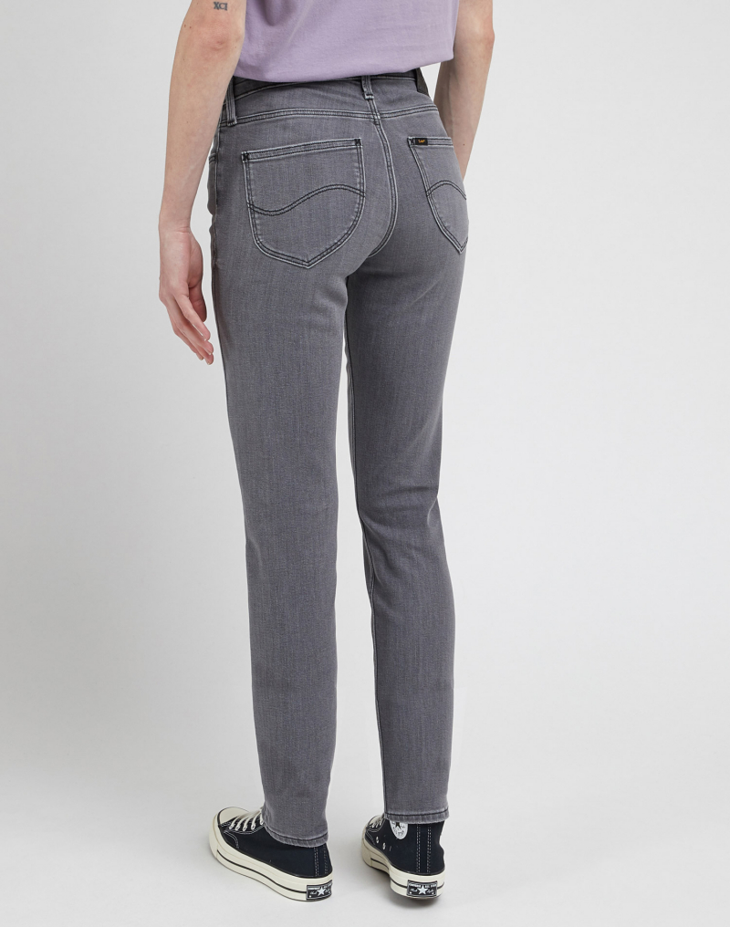 Pantalons texans de dona Lee Elly slim, model L305GSD39 112342491, gris - 2 - La Casa Dels Pantalons