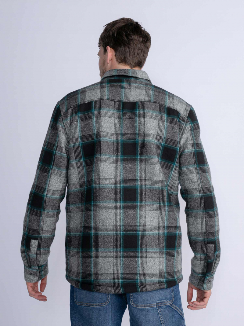 Jaqueta tipus sobrecamisa d'home Petrol Industries, model SIL408/9091, de quadres gris - 2 - La Casa Dels Pantalons