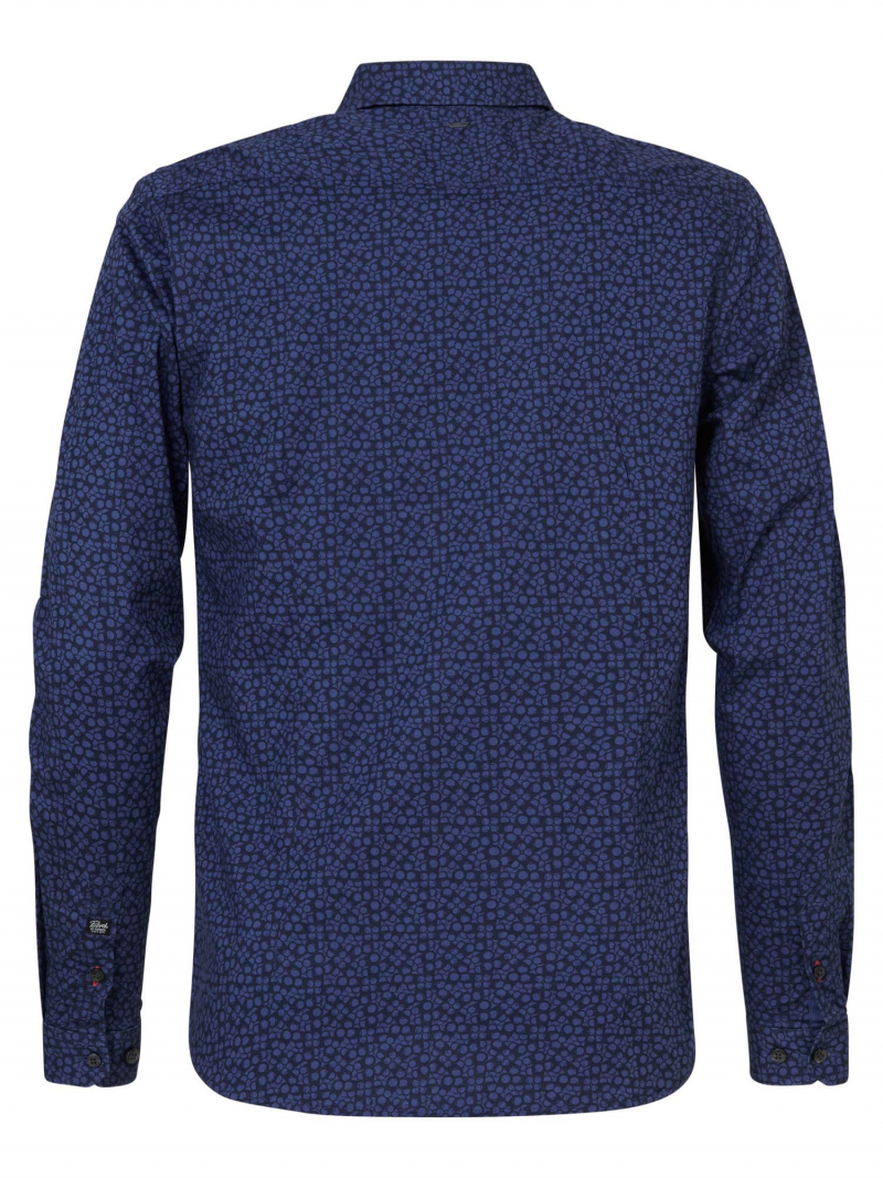 Camisa de hombre de manga larga Petrol Industries, SIL419/5152, azul con muestra negra - 2 - La Casa Dels Pantalons