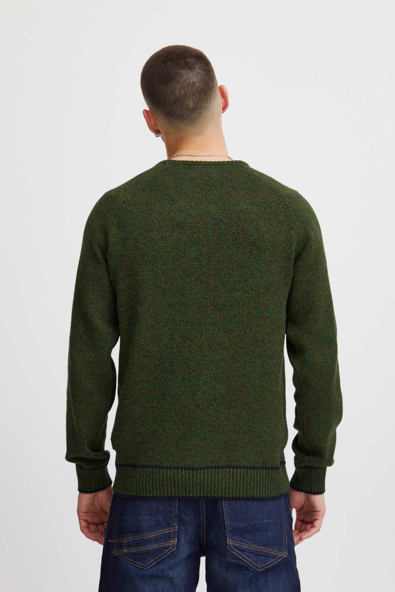 Jersei d'home de coll rodó Blend, model 20715856/194007, caqui jaspiat - 3 - La Casa Dels Pantalons