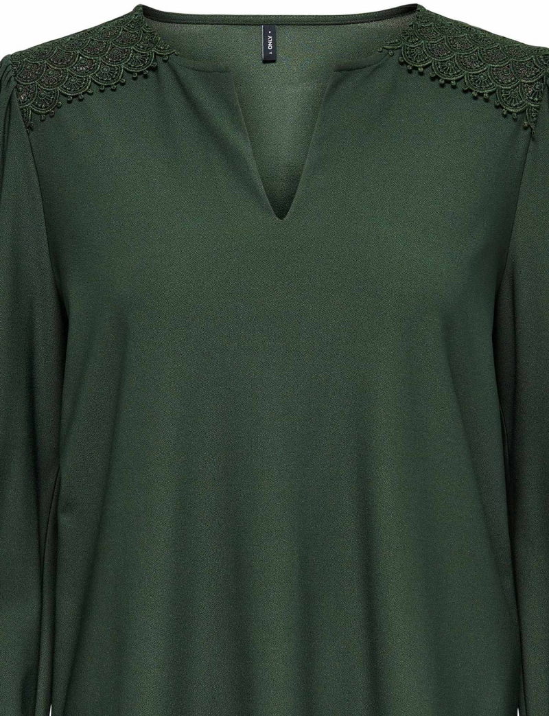 Samarreta de dona de màniga llarga Only Silja, model 15307192, verda - 3 - La Casa Dels Pantalons