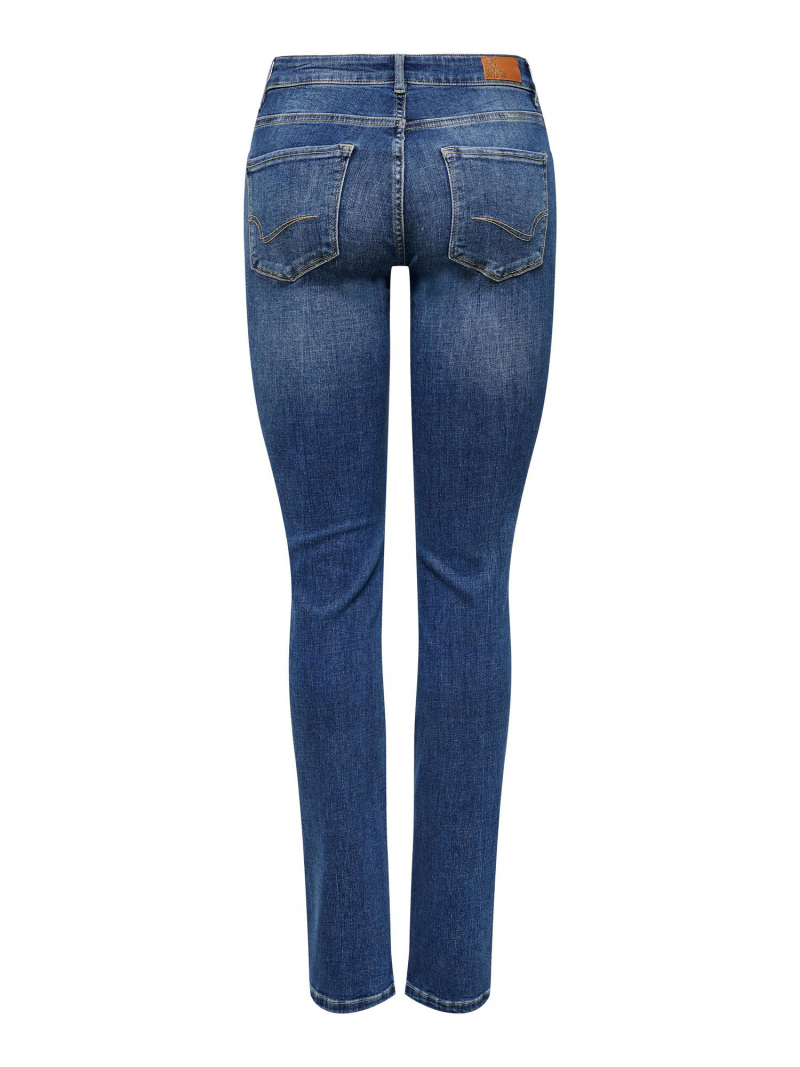 Pantalons texans de dona Only Alicia straight, model 15252212, blau mig - 2 - La Casa Dels Pantalons