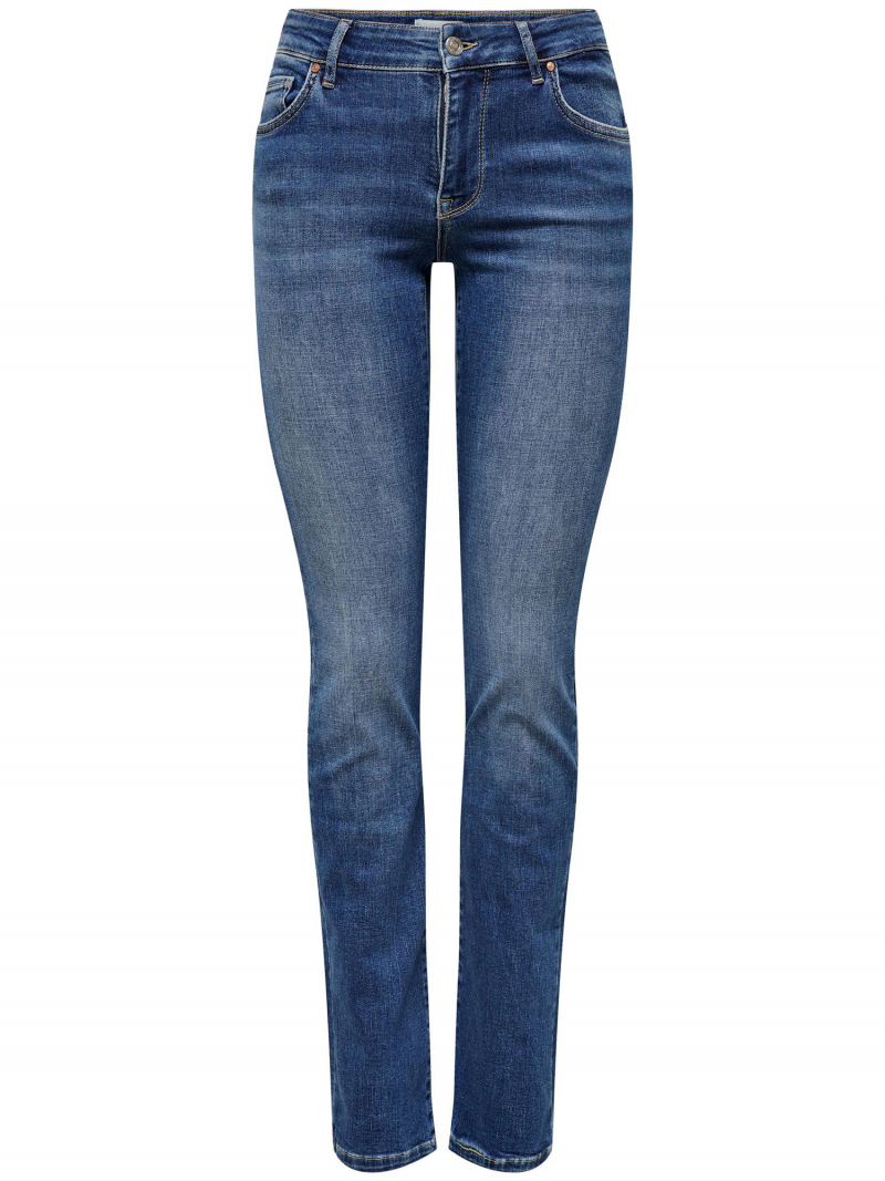 Pantalons texans de dona Only Alicia straight, model 15252212, blau mig - 3 - La Casa Dels Pantalons