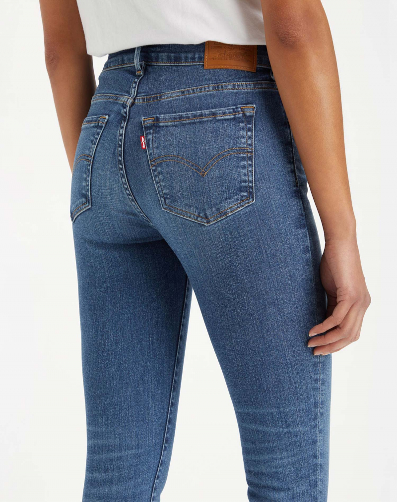 Pantalones vaqueros de mujer Levi's® 711™ double-button skinny, modelo A6215-0002, azul medio - 2 - La Casa Dels Pantalons