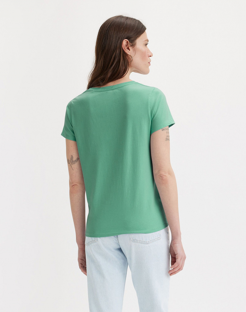 Camiseta de mujer de m/c Levi's®, modelo 85341-0072, verde - 2 - La Casa Dels Pantalons