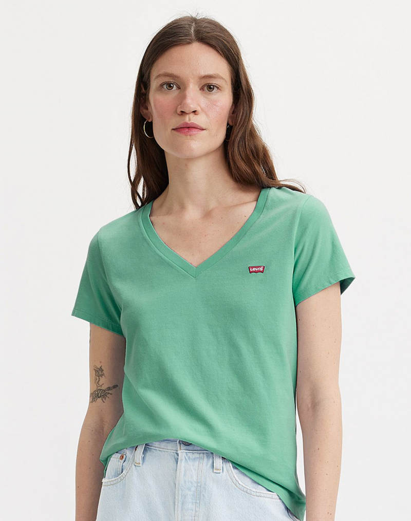 Camiseta de mujer de m/c Levi's®, modelo 85341-0072, verde - 3 - La Casa Dels Pantalons