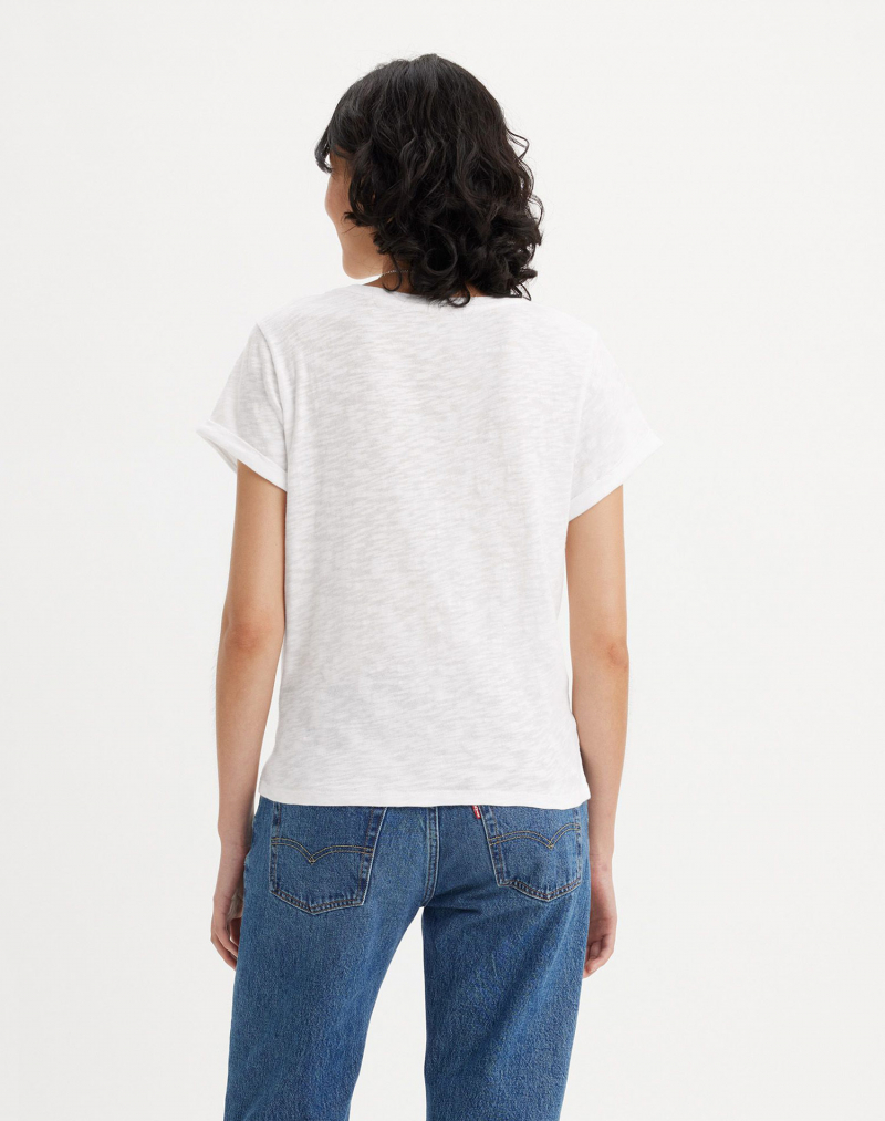 Camiseta de mujer de m/c Levi's®, modelo A7247-0002, blanco roto - 3 - La Casa Dels Pantalons
