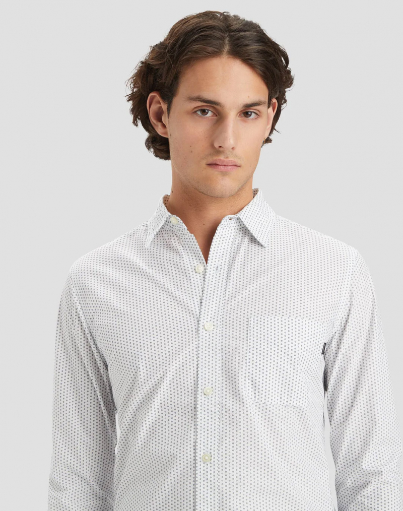 Camisa de hombre de popelín de m/l Dockers, modelo A1114-0121, blanca - 3 - La Casa Dels Pantalons