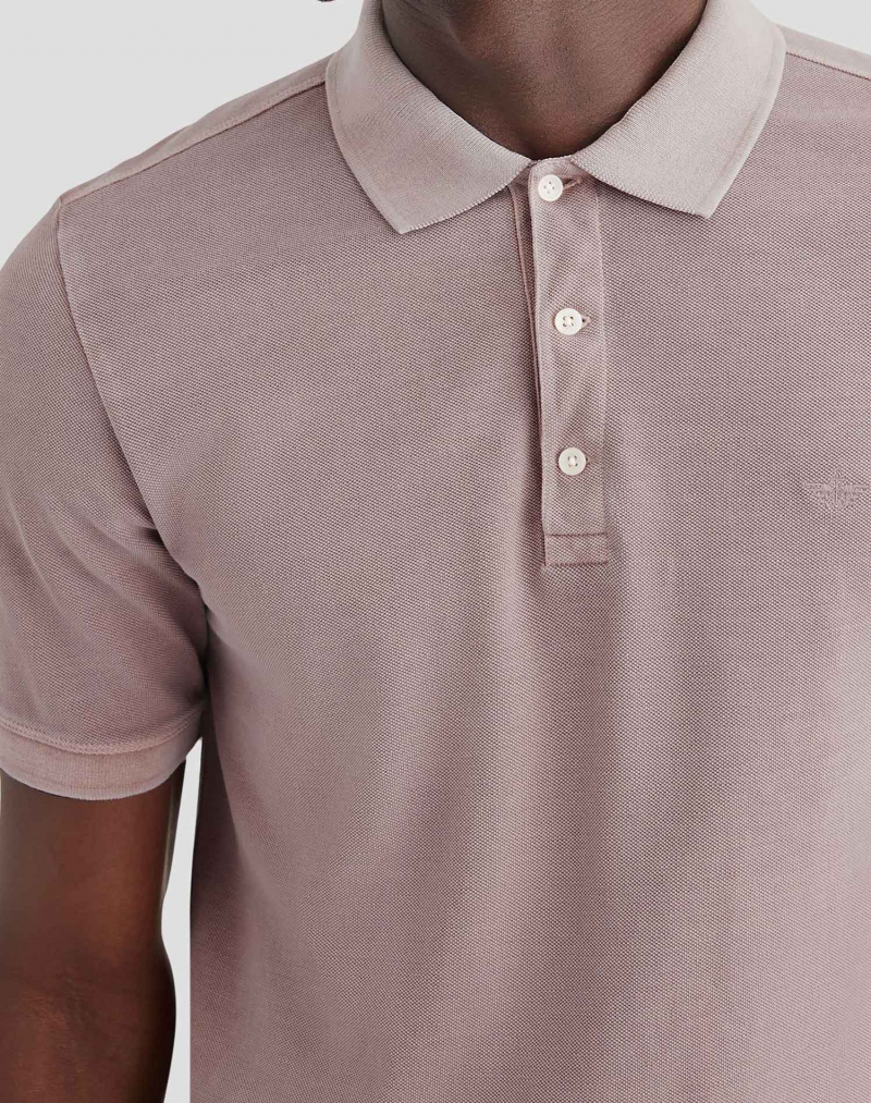 Polo de hombre de m/c Dockers, modelo A4766-0024, burdeos lavado - 3 - La Casa Dels Pantalons