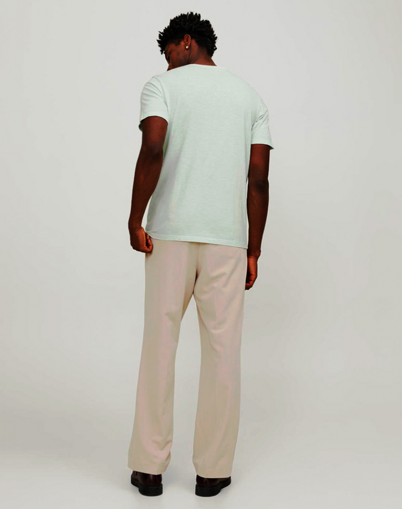 Samarreta d'home de m/c Jack&Jones Split, model 12164972, turquesa clar - 2 - La Casa Dels Pantalons