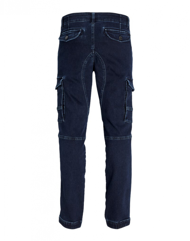 Jack & Jones pantalones cargo de hombre Paul, modelo 12259176, azul oscuro - 2 - La Casa Dels Pantalons