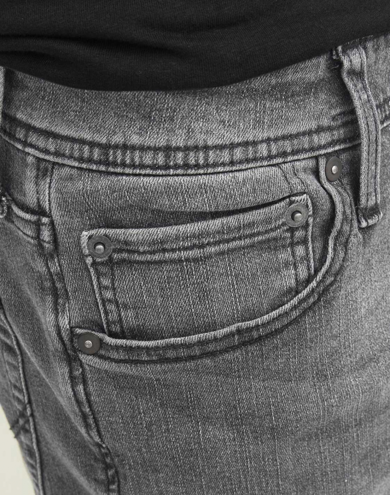 Pantalons texans d'home Jack&Jones Glenn slim, model 12243599, grisos - 3 - La Casa Dels Pantalons