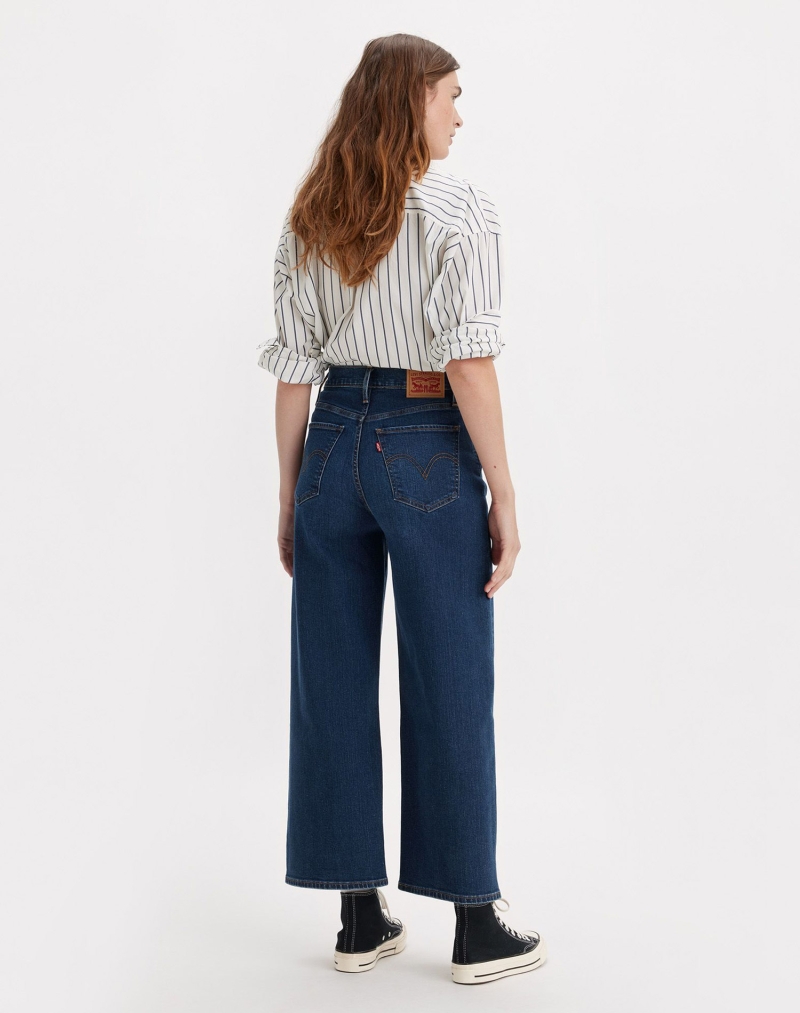 Pantalons texans de dona Levi's® High Rise Wide Leg™, model 72970-0017, blau mig - 2 - La Casa Dels Pantalons