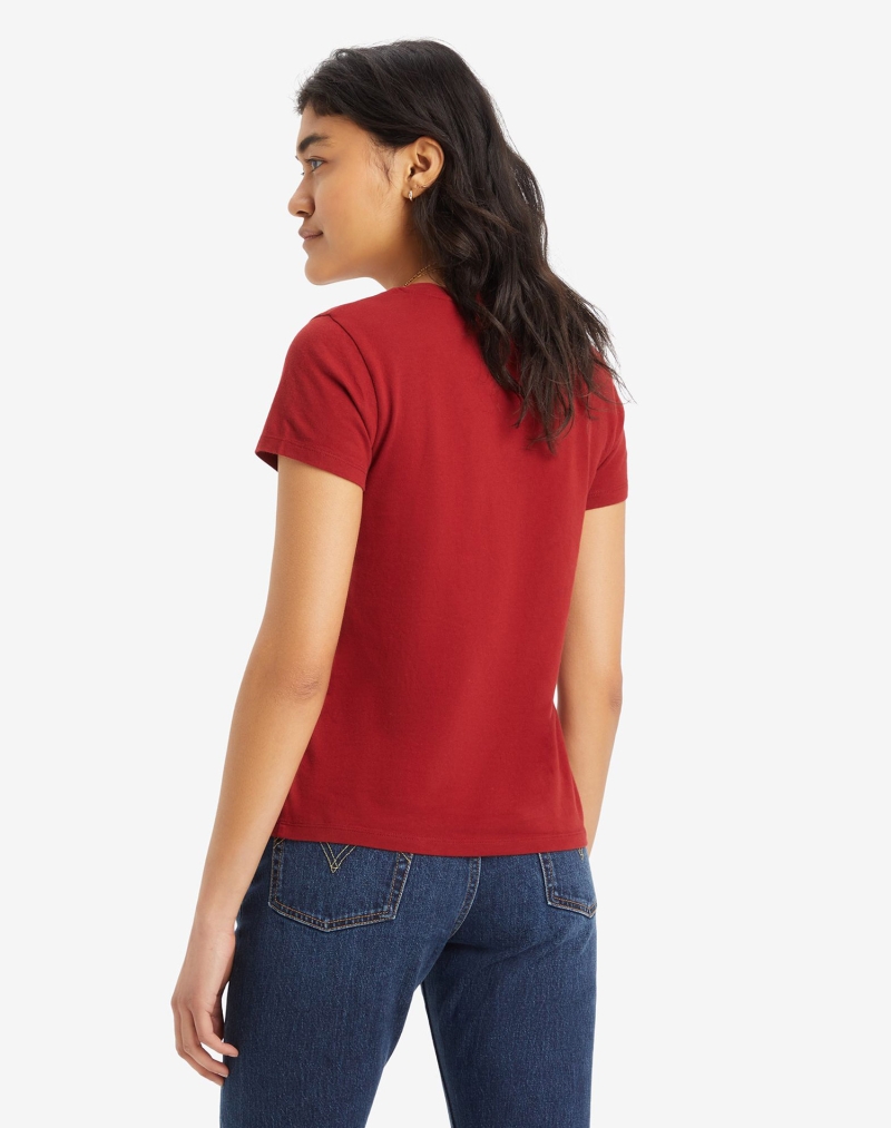 Camiseta de mujer de manga corta Levi's®, modelo 85341-0078, roja - 3 - La Casa Dels Pantalons