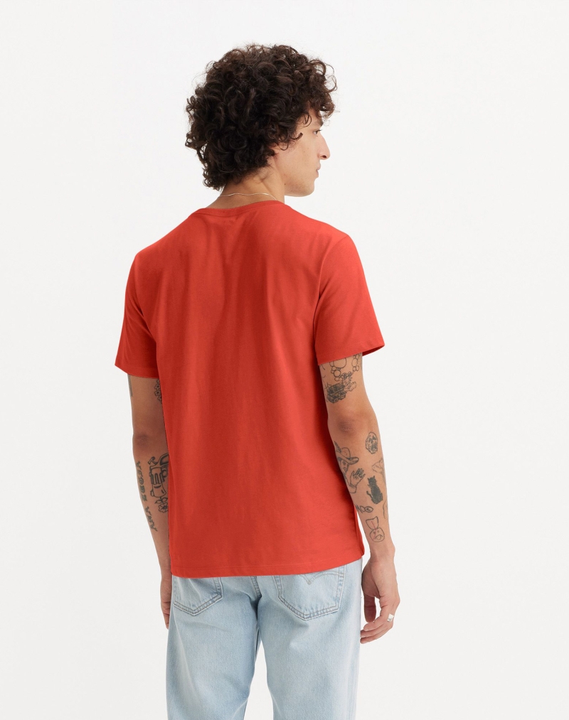 Camiseta de hombre de manga corta Levi's®, modelo 56605-0251, rojo anaranjado - 3 - La Casa Dels Pantalons