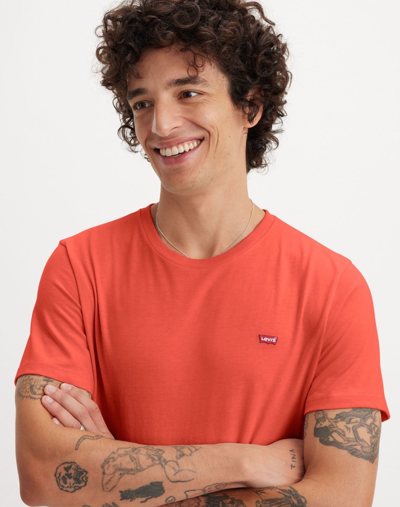 Camiseta de hombre de manga corta Levi's®, modelo 56605-0251, rojo anaranjado - 2 - La Casa Dels Pantalons