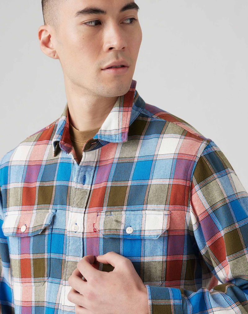 Camisa d'home de màniga llarga Levi's®, model 19573-0238, de quadres de colors - 2 - La Casa Dels Pantalons