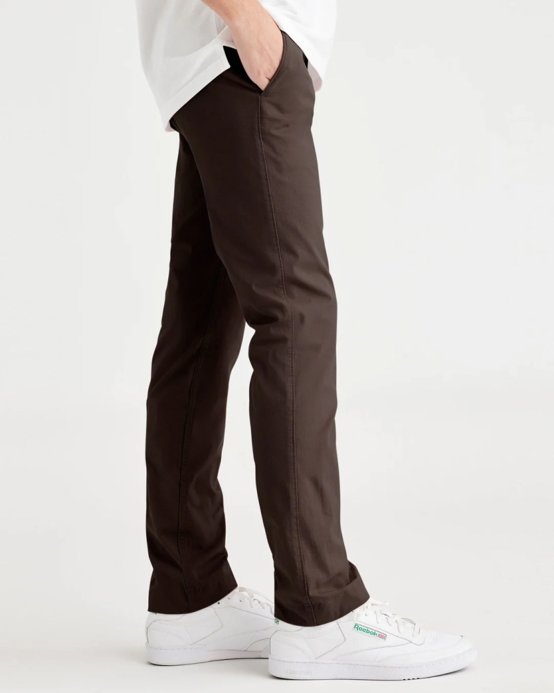 Pantalones de hombre Dockers Smart 360 flex California Khaki Skinny, A3130-0030, marrones - 2 - La Casa Dels Pantalons