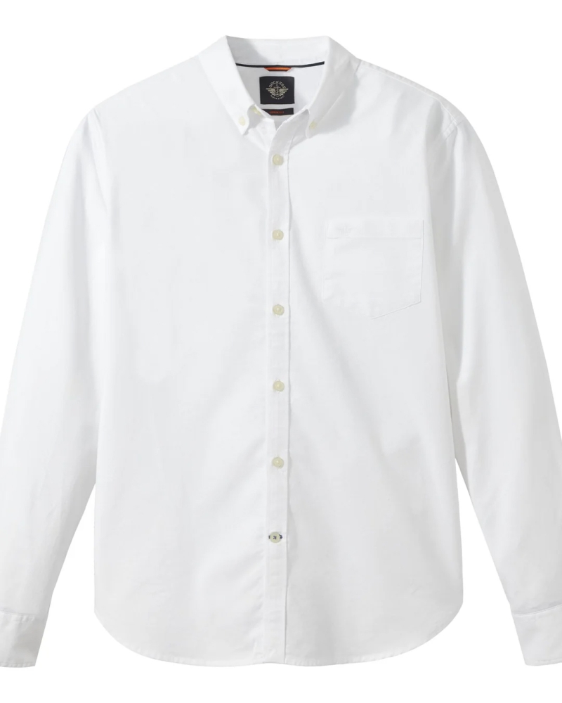 Camisa Oxford d'home de màniga llarga Dockers, model 29599-0005, blanca - 3 - La Casa Dels Pantalons