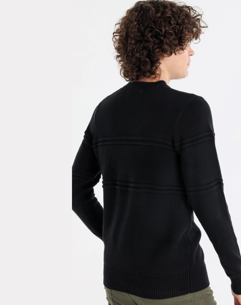 Jersey de cuello redondo Lois, modelo 17668/499, negro - 3 - La Casa Dels Pantalons