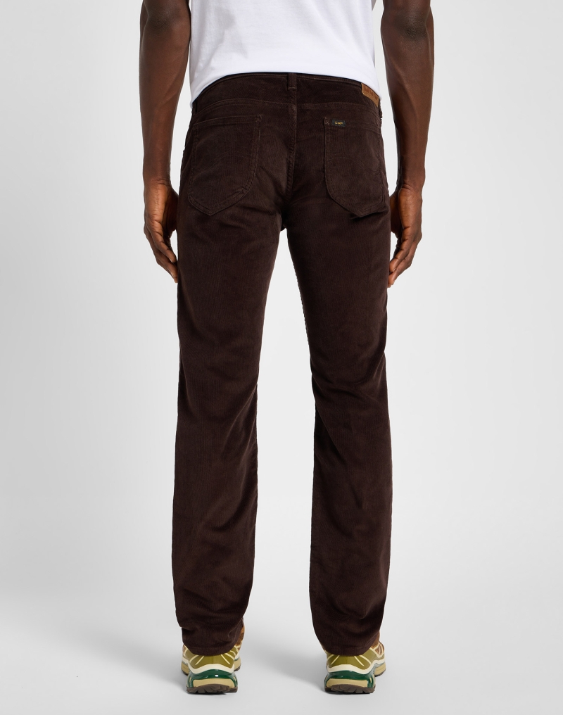 Pantalones vaqueros de hombre de pana Lee Rider slim, modelo 112355799, marrones - 3 - La Casa Dels Pantalons