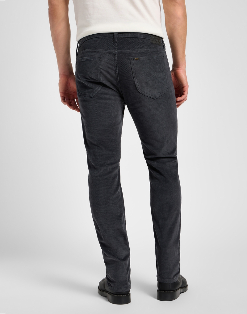 Pantalones vaqueros de hombre de pana Lee Rider slim, modelo 112355800, gris - 2 - La Casa Dels Pantalons