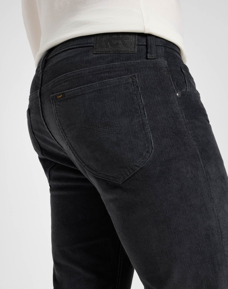 Pantalones vaqueros de hombre de pana Lee Rider slim, modelo 112355800, gris - 3 - La Casa Dels Pantalons