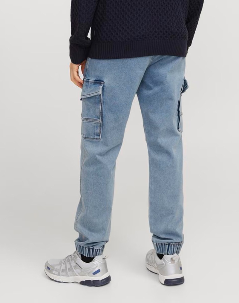 Pantalones cargo de hombre Jack&Jones Paul, modelo 12269597, lavados a la piedra claros - 2 - La Casa Dels Pantalons