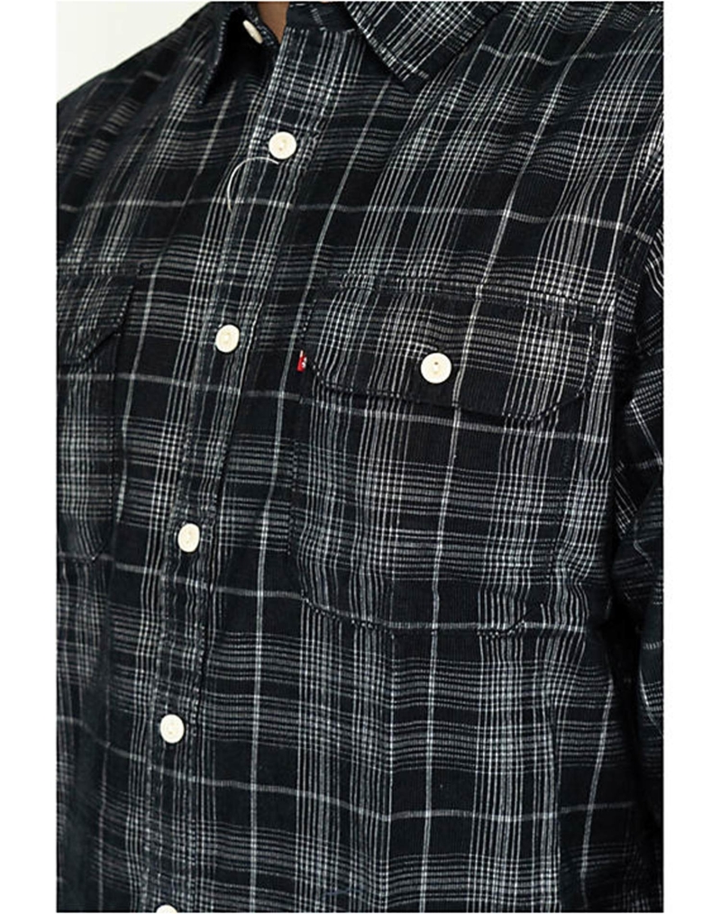 Camisa d'home de màniga llarga Levi's®, model 19573-0280, de quadres negres - 3 - La Casa Dels Pantalons