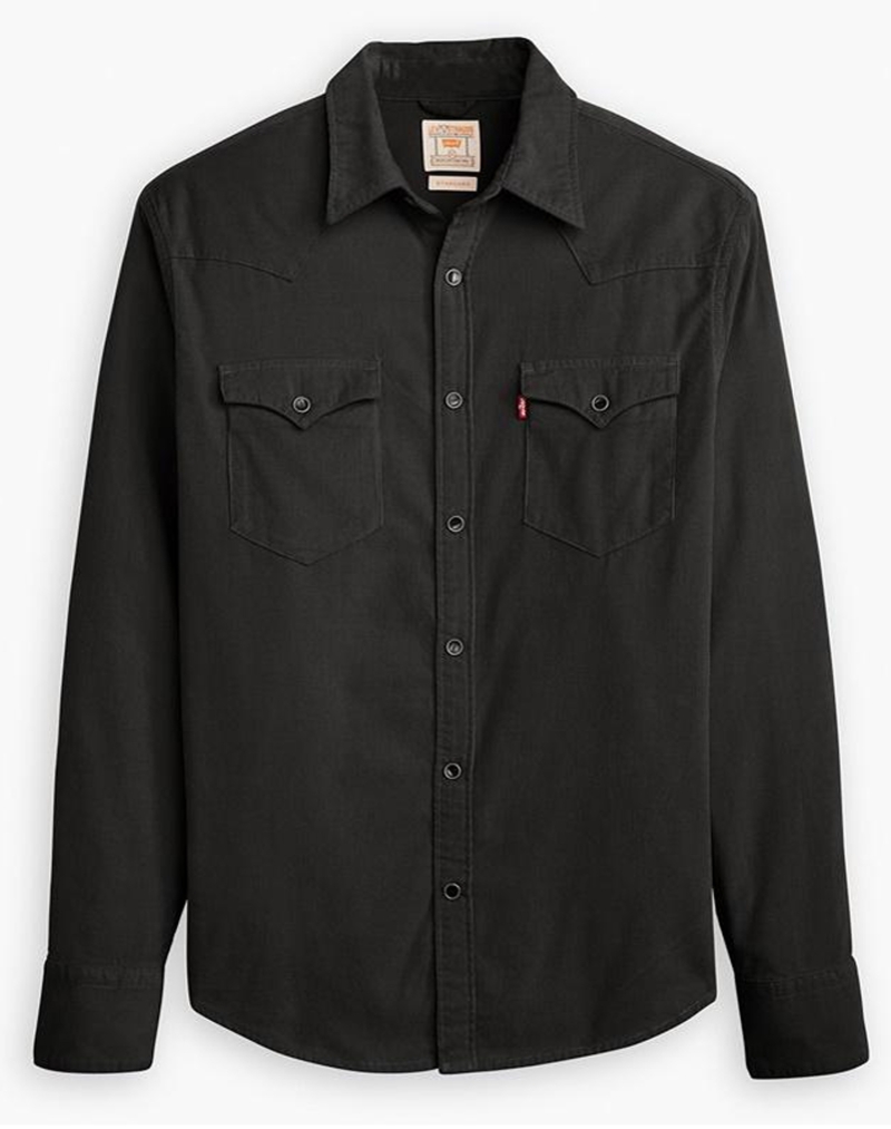 Camisa texana de pana d'home Levi's®, model 85744-0115, negra - 2 - La Casa Dels Pantalons