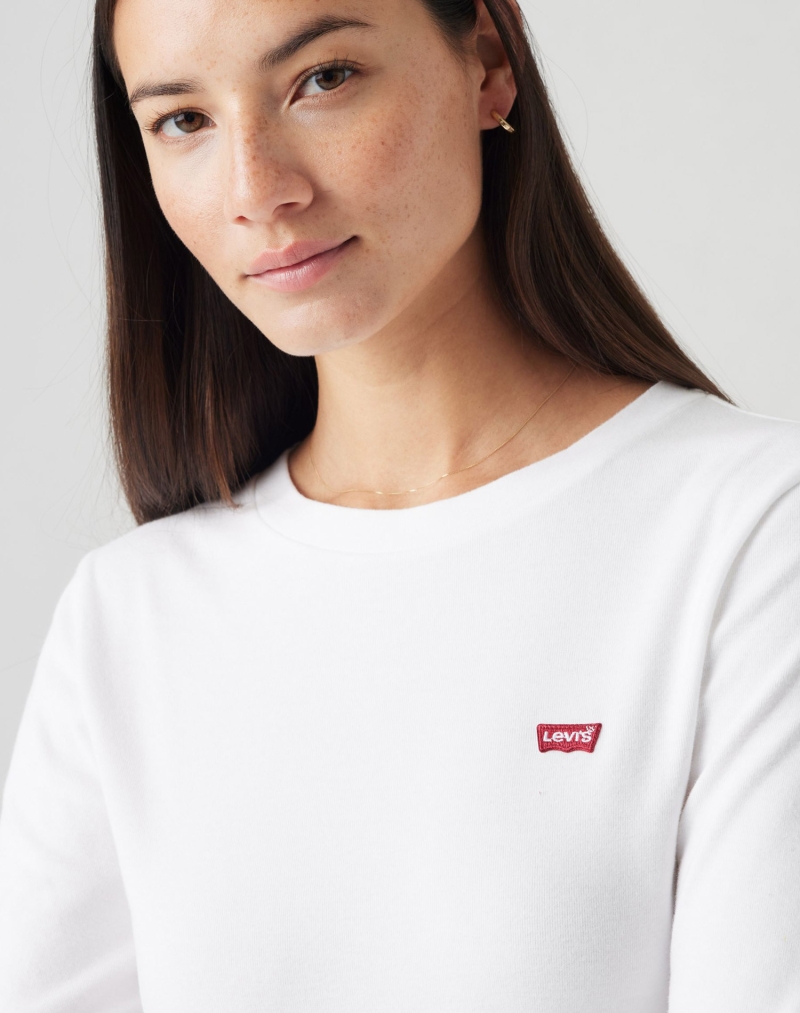 Samarreta de dona de màniga llarga Levi's®, model 000KL-0000, blanca - 3 - La Casa Dels Pantalons