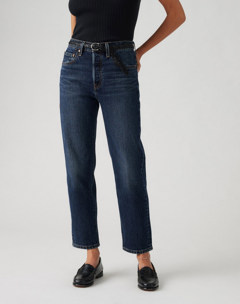 Pantalons texans de dona Levi's® 501® woman cropped, model 36200-0342, blau mig - 3 - La Casa Dels Pantalons