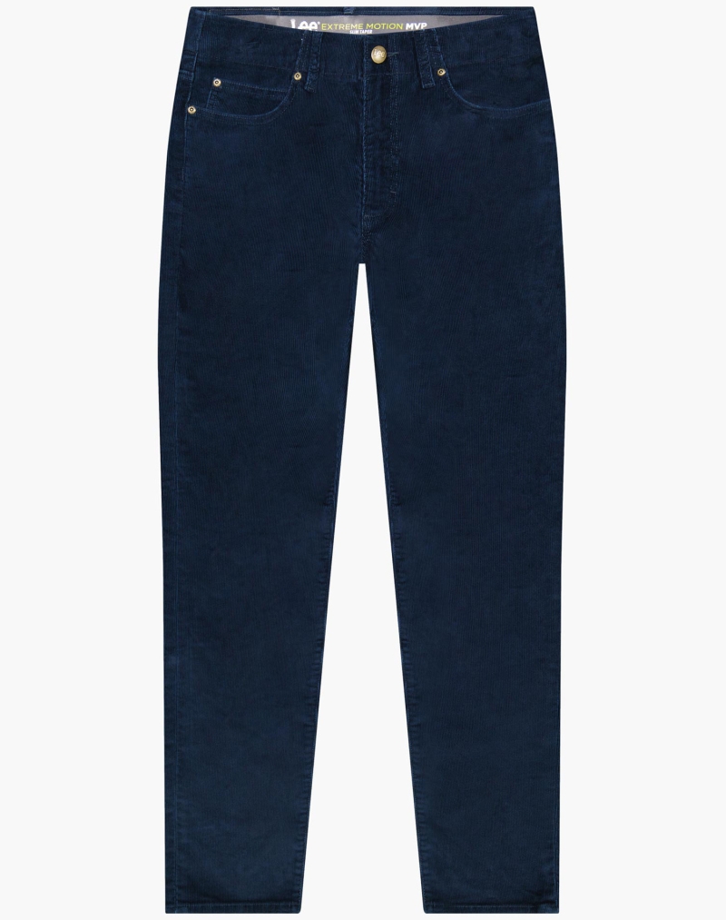 Pantalons texans de pana d'home Lee Daren regular, model 112373981, blau marí - 2 - La Casa Dels Pantalons