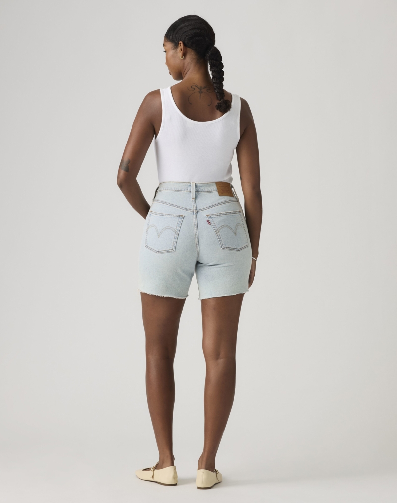 Shorts de dona Levi's® 501®,  A9296-0008, rentats a la pedra clars - 3 - La Casa Dels Pantalons