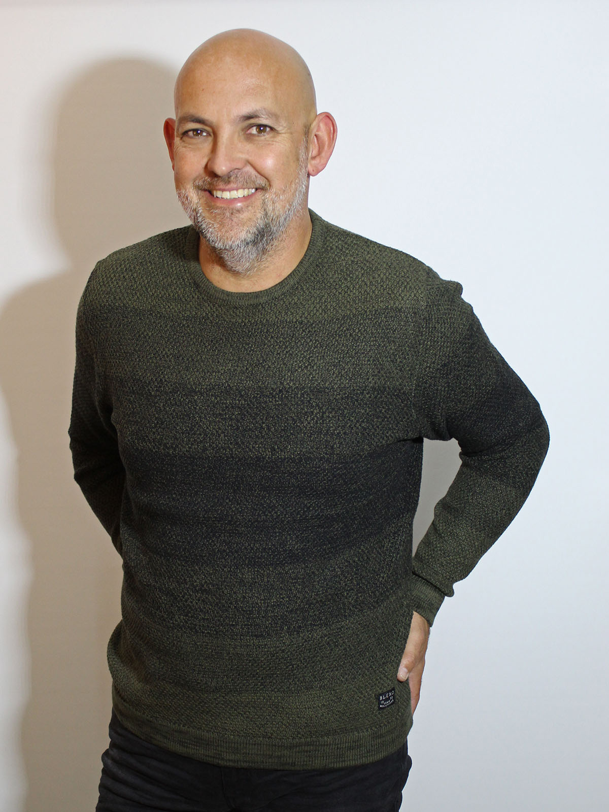 Blend jersei coll rodó 20709035/77220 color verd fosc diferents tonalitats