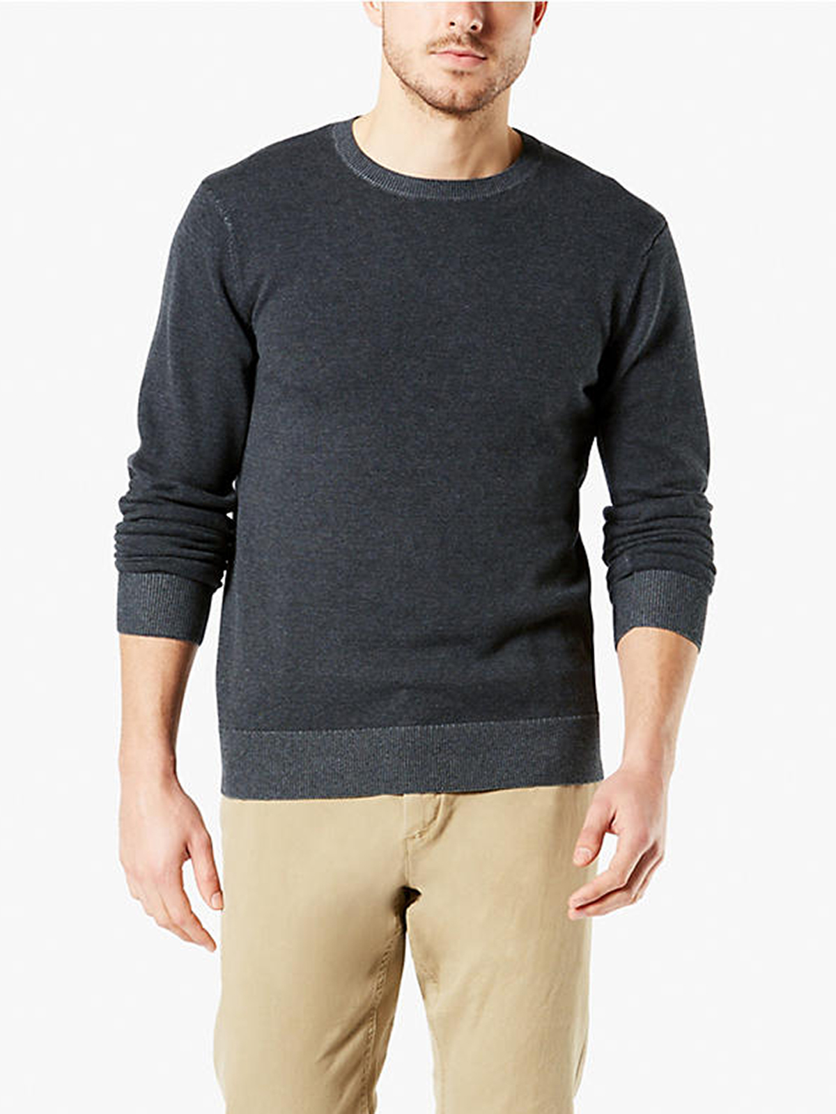 Dockers jersey de hombre de cuello redondo 57848-0003 gris