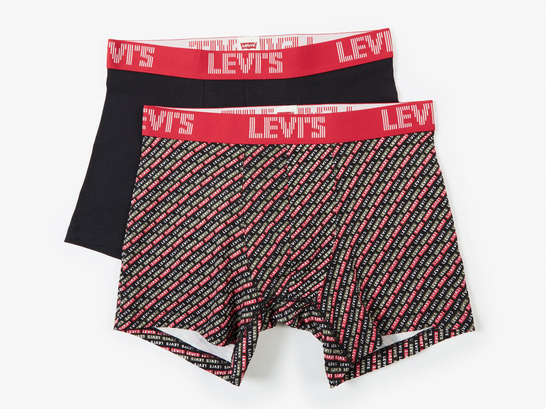 Levi's pack combinado (2) bóxer 995036001/200 color negro/negro estampado